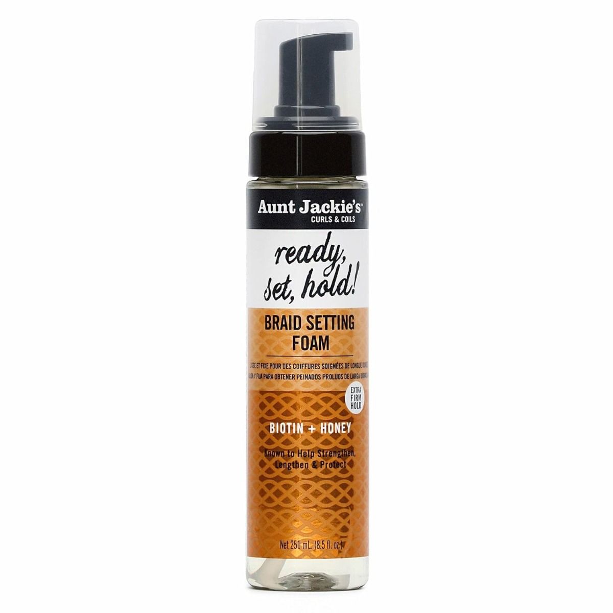 Aunt Jackie's Setting Foam – Sterke Hold voor Krullend Haar (251ml)