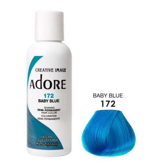 Adore Semi-Permanent Haarkleur – Stralende Babyblauwe Tint (118 ml)