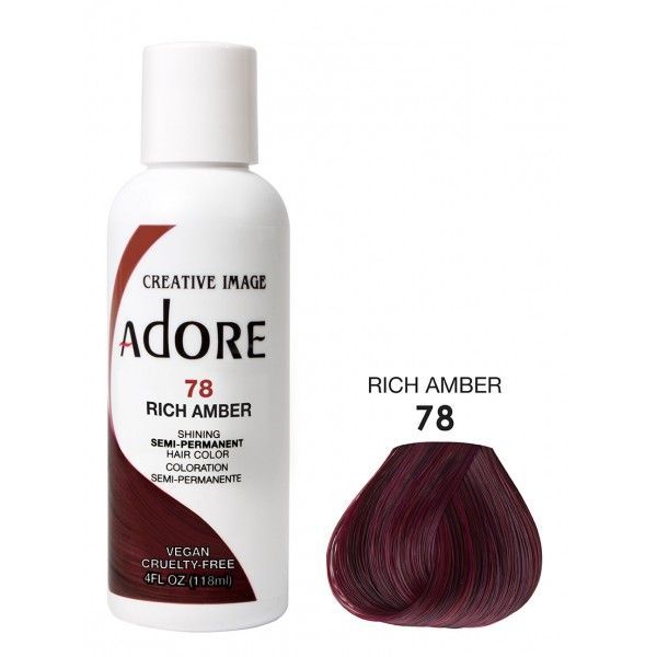 Adore Semi-Permanent Haarverf – Rijke Amberkleur voor Alle Haartypes (118ml)