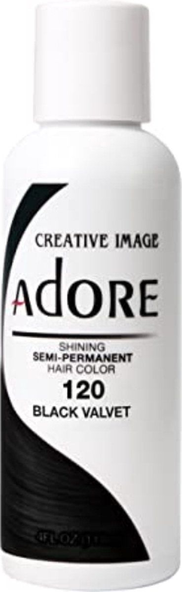 Adore Haarverf – Semi-Permanente Kleur Black Velvet (118 ml)