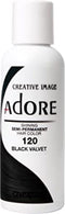Adore Haarverf – Semi-Permanente Kleur Black Velvet (118 ml)