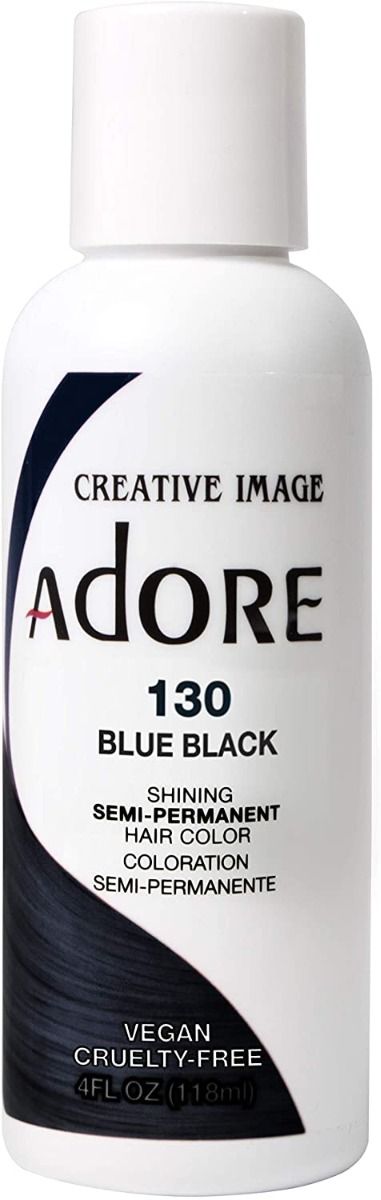 Adore Semi-Permanente Haarkleur – Stralende Blauw Zwart voor Alle Haartypes (118ml)
