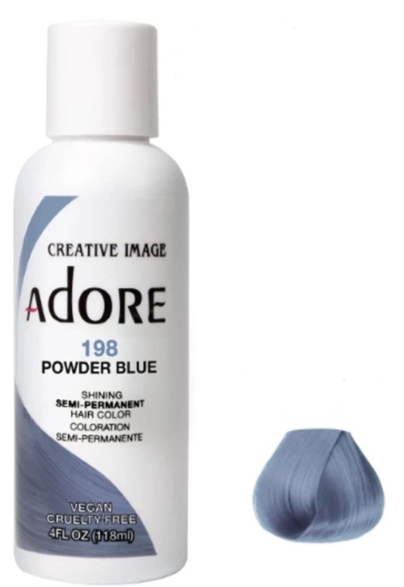 Adore Semi-Permanent Haarkleur – Verfijnde Poederblauwe Tint (118ml)