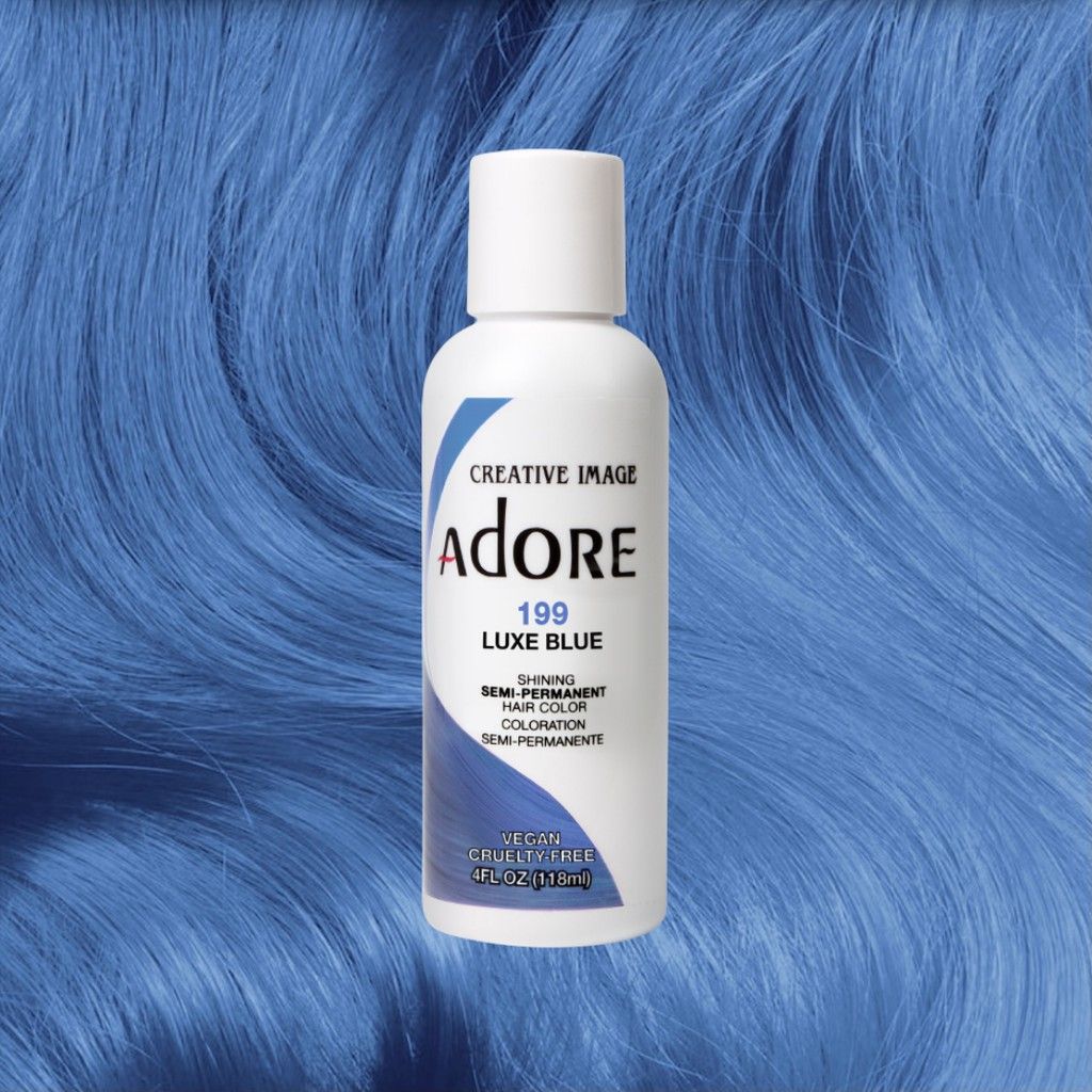 Adore Semi-Permanent Haarverf – Luxe Blauw voor Alle Haartypes (118ml)