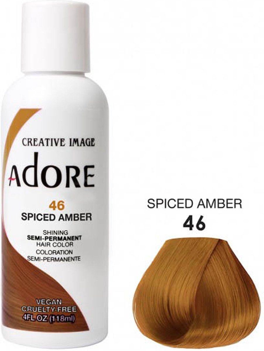 Adore Semi-Permanente Haarkleur – Spiced Amber voor Alle Haartypes (118ml)