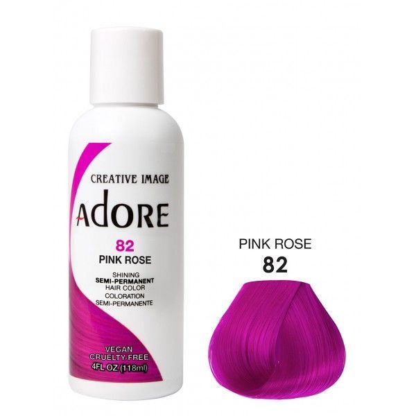 Adore Semi-Permanent Haarkleur – Stralende Roze Tint voor Alle Haartypen (118 ml)