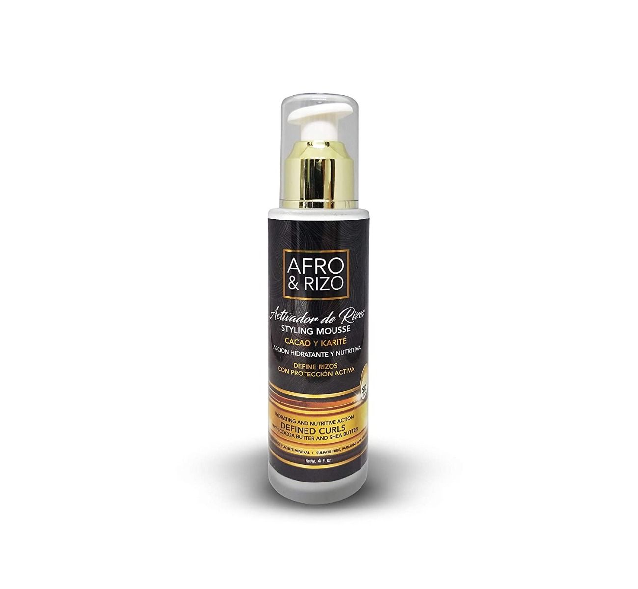 Afro & Rizo Styling Mousse – Volume en Glans voor Krullend Haar (118ml)