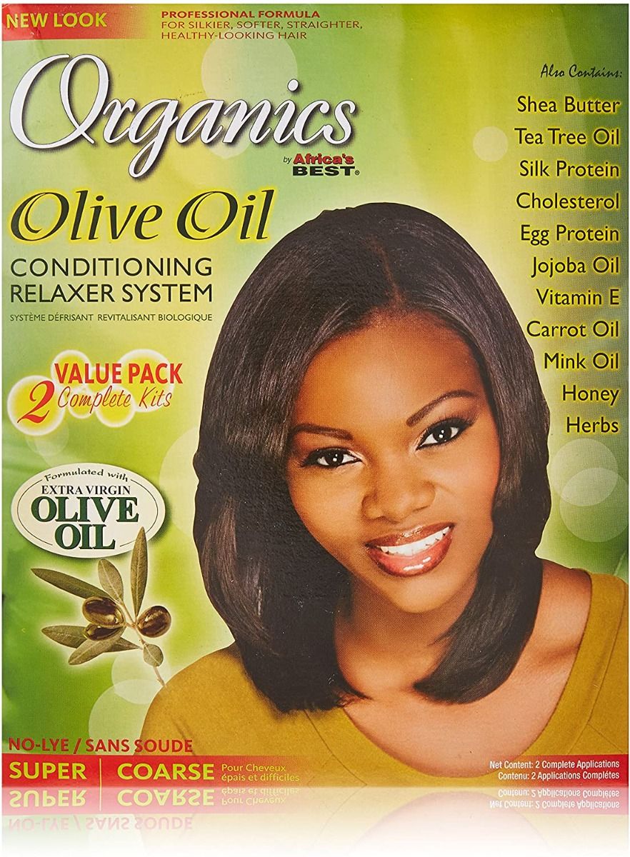 Africa's Best Organics Relaxer – Herstel en Verzacht voor Kruidig Haar (Twin Pack)
