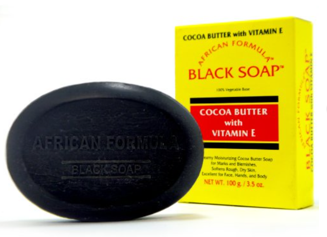 African Formula Zwarte Zeep – Vochtinbrengende Crème met Cacaoboter (100g)
