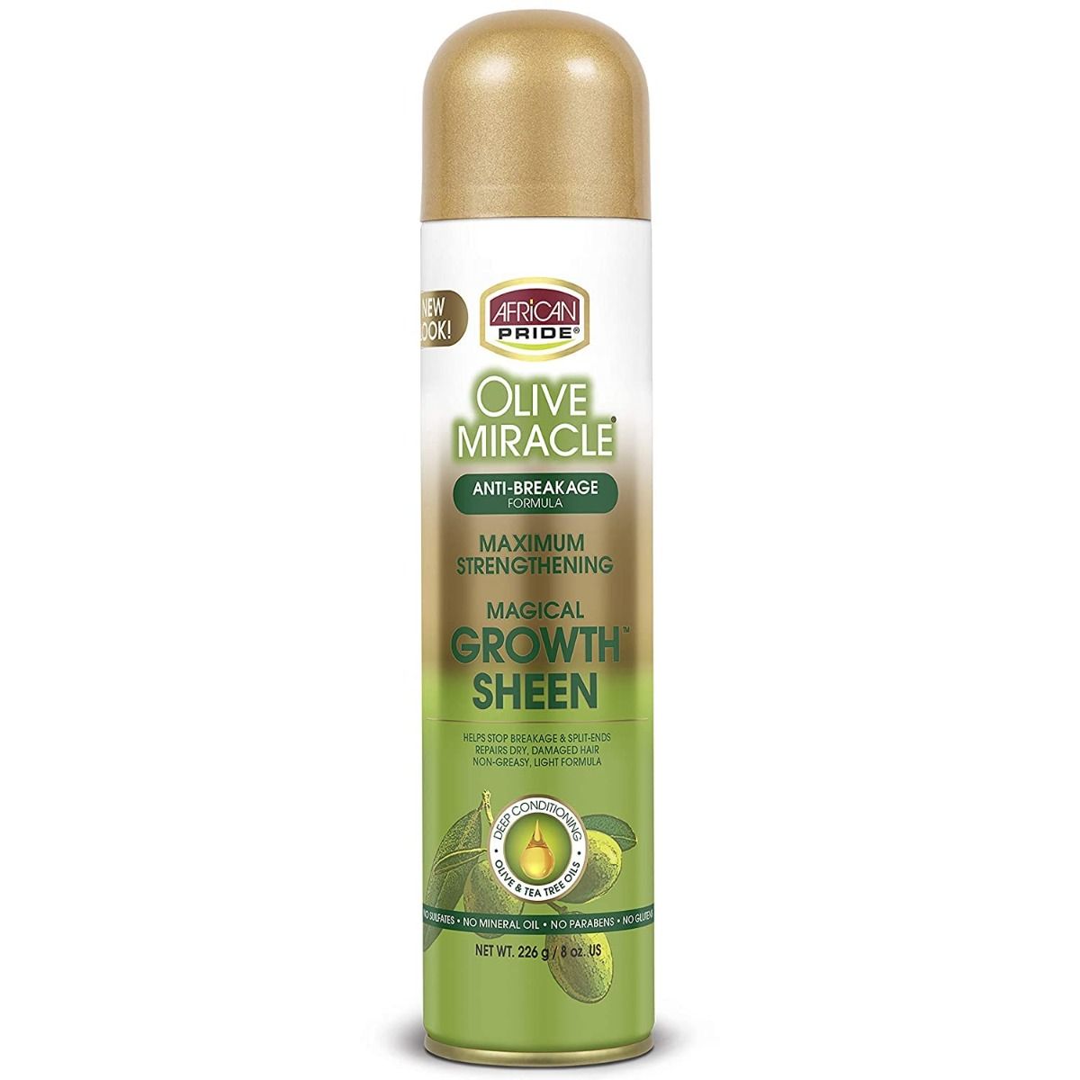 African Pride Magical Growth Sheen Spray – Maximale Versterking (226g)