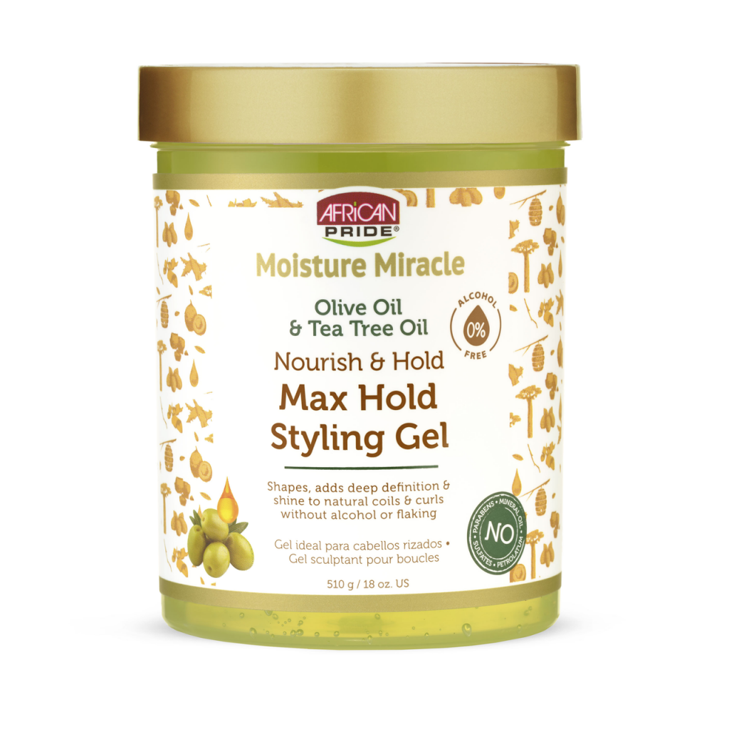 African Pride Styling Gel – Max Hold voor Krullend Haar (510g)