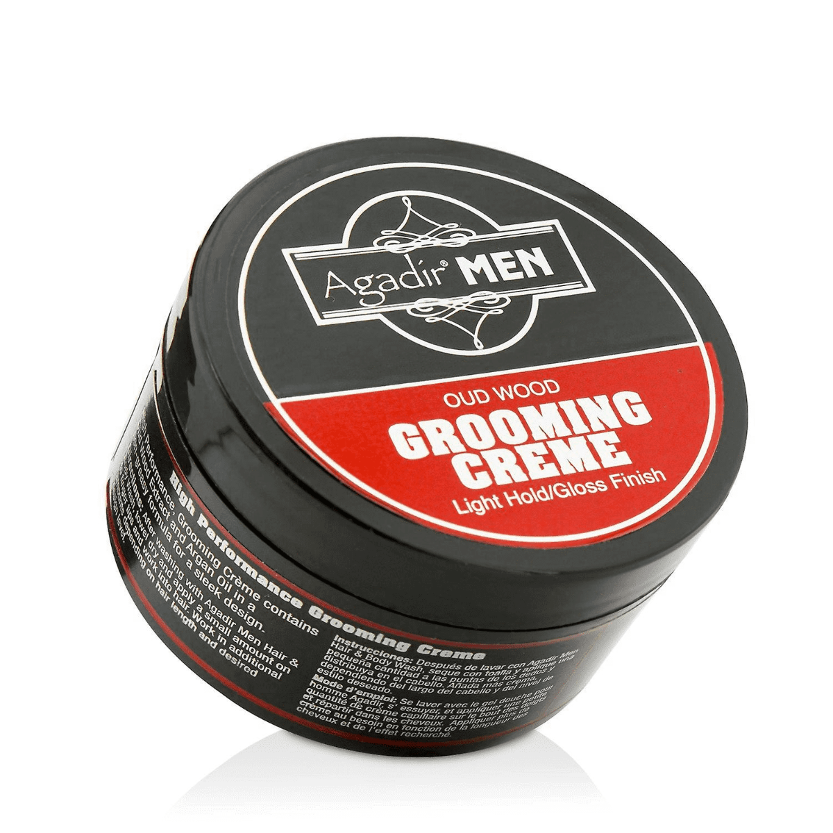 Agadir Men Grooming Crème – Licht Hold voor Alle Haartypes (85g)