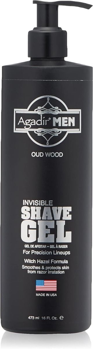 Agadir Men Scheergel – Onzichtbare Gel voor Glad Scheren (473ml)