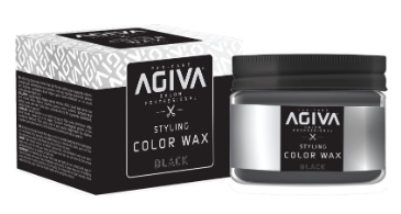 Agiva Haar Styling Kleur Wax – Zwart voor Alle Haartypes (120ml)