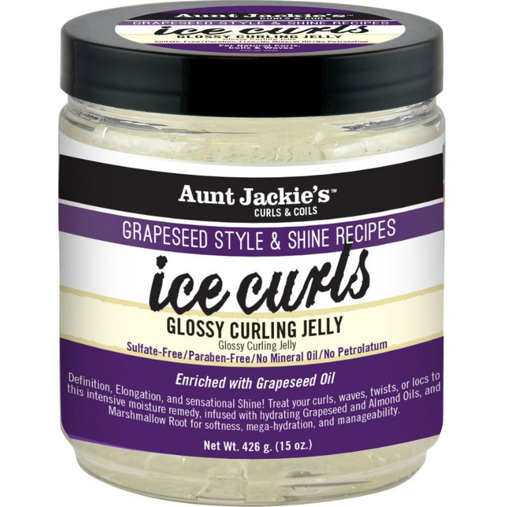 Aunt Jackie's ICE CURLS – Glanzende Curling Jelly voor Krullend Haar (426g)