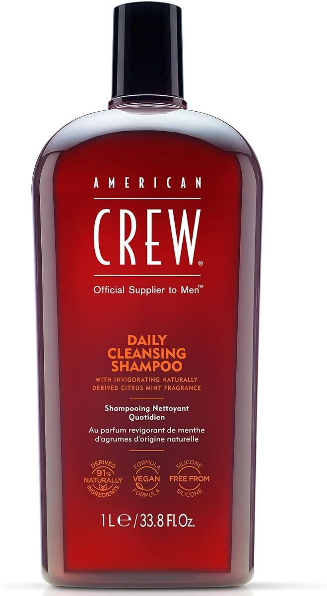 American Crew Daily Cleansing Shampoo – Diepe Reiniging voor Normaal tot Vettig Haar (1000ml)