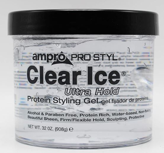 Ampro Clear Ice Styling Gel – Ultra Hold voor Alle Haartypes (908g)