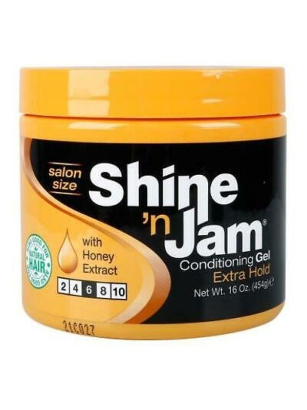 Ampro Shine 'N Jam Conditioning Gel – Extra Hold voor Alle Haartypes (454g)