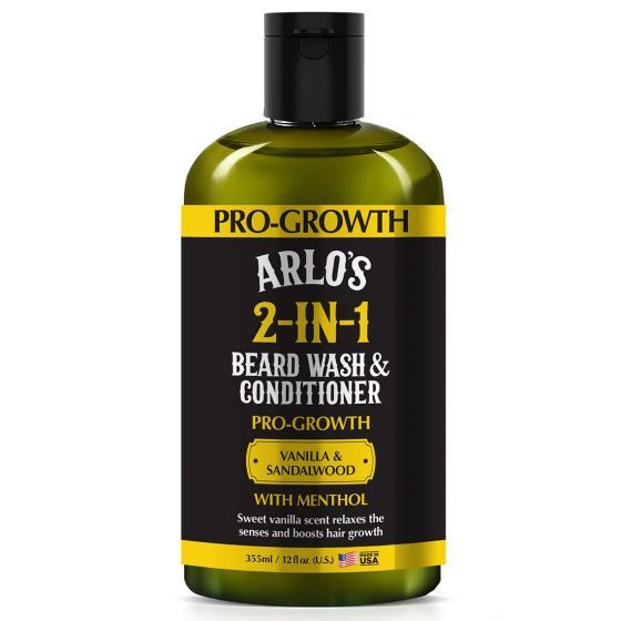 Arlo's Beard Wash & Conditioner – Pro-Growth voor Baardverzorging (355ml)