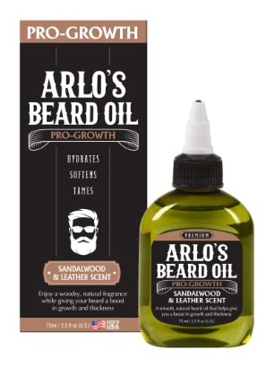 Arlo's Beard Oil – Pro-Growth Geur van Sandelhout & Leer (75ml)