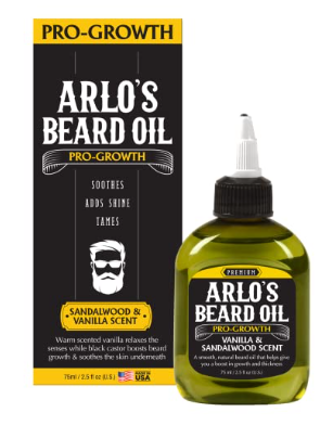 Arlo's Beard Oil – Pro-Growth Met Sandelhout & Vanille (75ml)