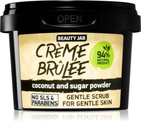 Beauty Jar Crème Brûlée Scrub – Zachte Exfoliator voor Gevoelige Huid (120g)