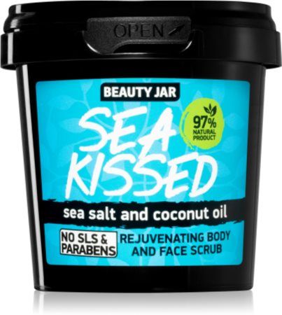 Beauty Jar Body & Face Scrub – Exfoliërende Scrub met Zeezout (200g)