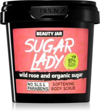 Beauty Jar Body Scrub – Verzachtende Suiker Scrub voor Alle Huidtypes (180g)