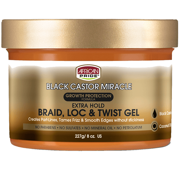 African Pride Braid, Loc & Twist Gel – Extra Hold voor Net Haar (227g)
