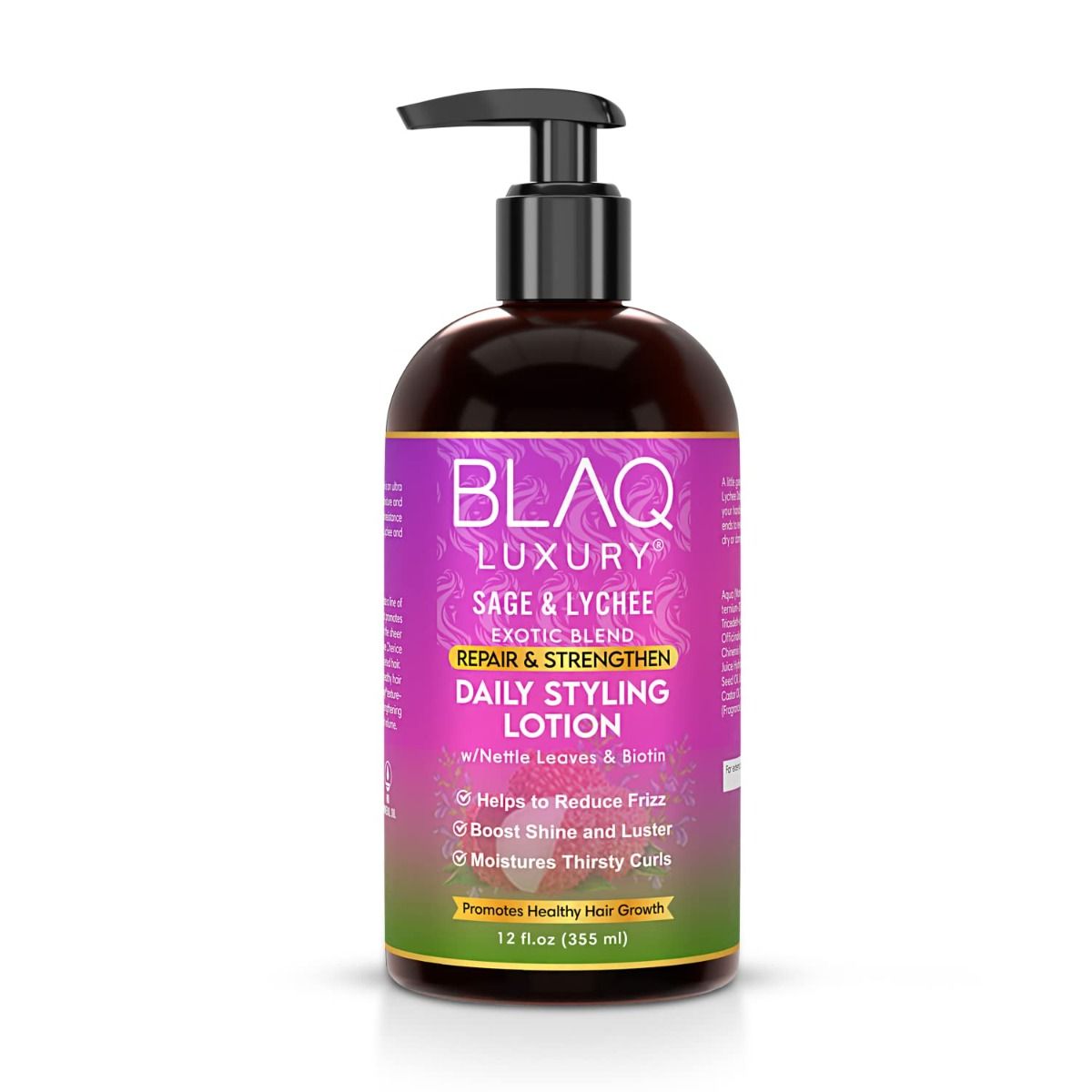 Blaq Luxury Daily Styling Lotion – Voedende Lotion voor Gezond Haar (355ml)