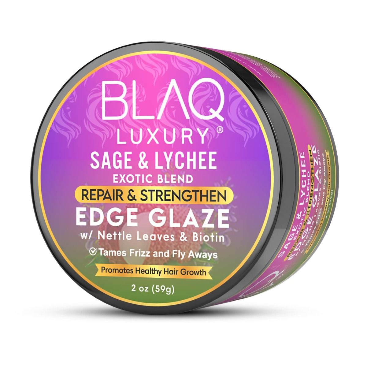 Blaq Luxury Edge Glaze – Herstel en Versterk voor Alle Haartypes (85g)