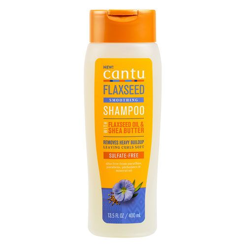 Cantu Flaxseed Smoothing Shampoo – Verwijdert Buildup voor Krullend Haar (400ml)