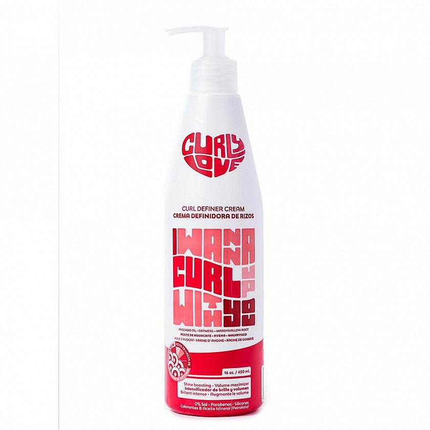 Curl Love Curl Definer Cream – Versterkende Crème voor Krullend Haar (480ml)