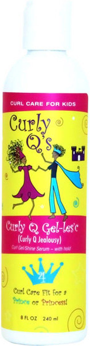 Curls Curly Q's Gel-les's Curly Jelly – Glanzende Gel voor Krullend Haar (240ml)