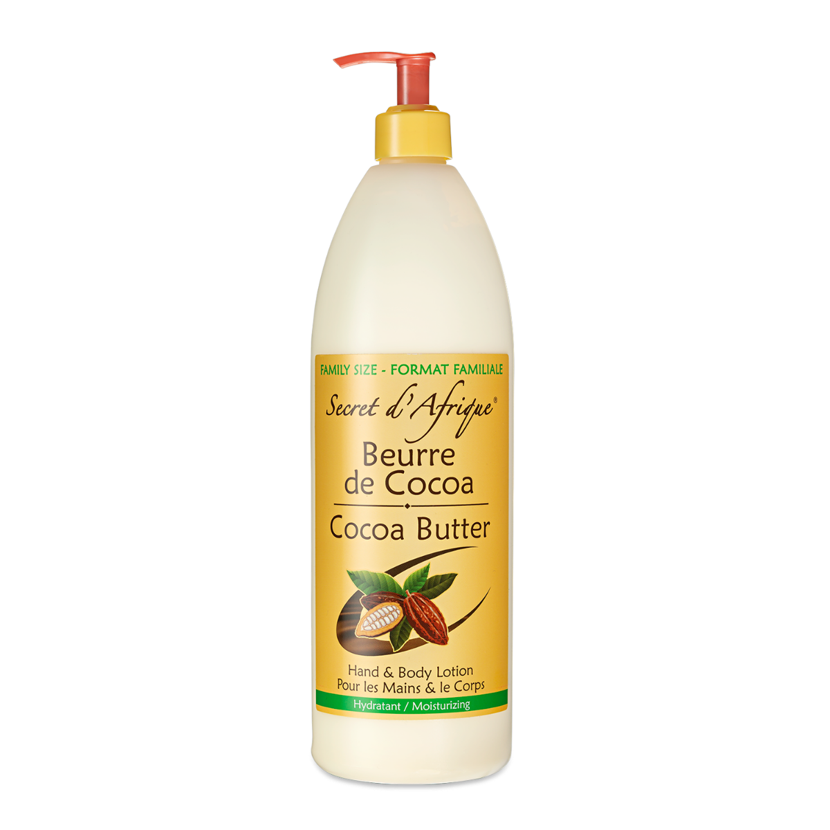 Secret d'Afrique Cocoa Butter – Hydraterende Crème voor Huid (1000ml)
