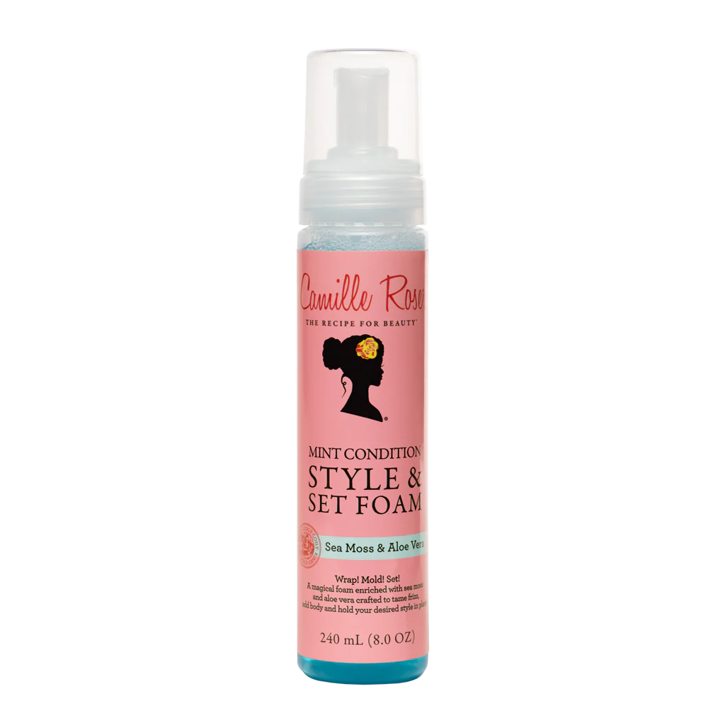 Camille Rose Styling Mousse – Hydraterende Foam voor Alle Haartypes (240ml)