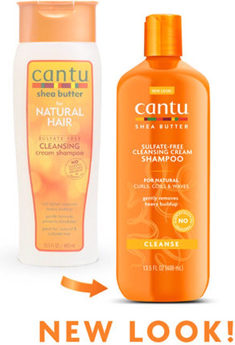 Cantu Cleansing Cream Shampoo – Diepe Reiniging voor Alle Haartypes (400ml)