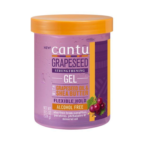 Cantu Grapeseed Gel – Flexibele Hold voor Krullend Haar (524g)