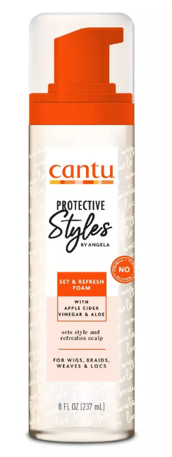 Cantu Set & Refresh Foam – Verfrissende Mousse voor Vlechten (237ml)