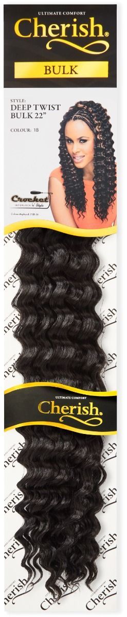 Cherish Deep Twist Braid Bulk – Gemakkelijk en Stijlvol Haar (1B)