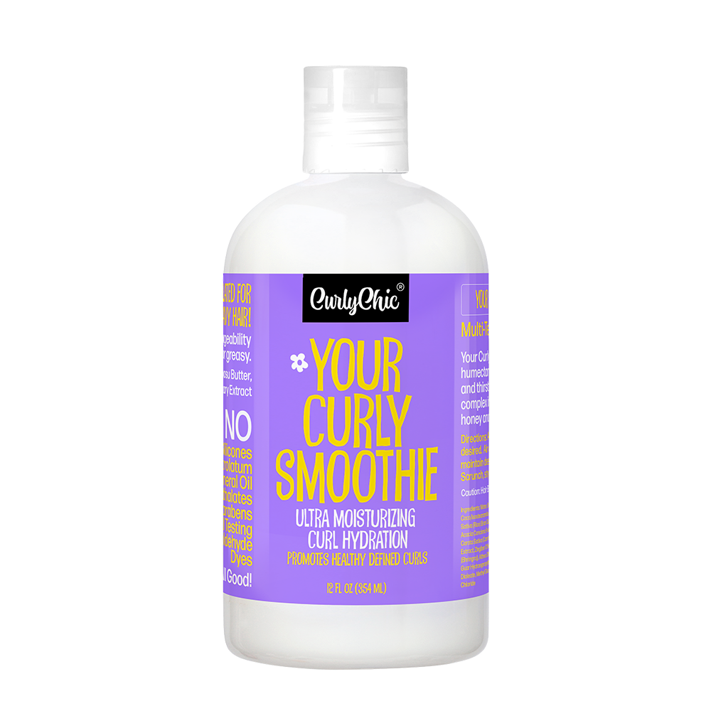 CurlyChic Curly Smoothie – Ultra Moisturizing voor Droog Haar (354ml)