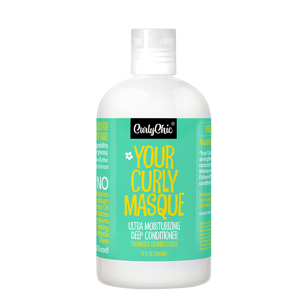 CurlyChic Your Curly Masque – Intensieve Hydratatie voor Krullend Haar (354ml)