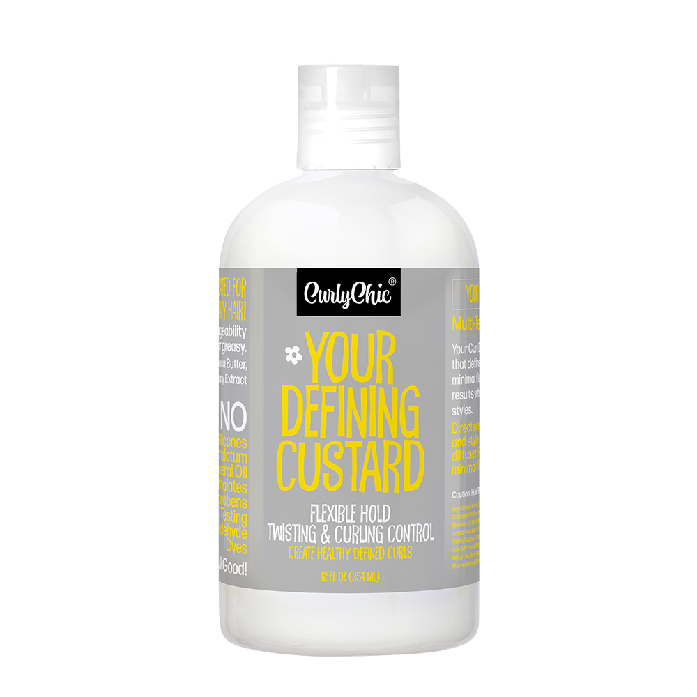 CurlyChic Your Defining Custard – Hydraterende Styling voor Krullend Haar (354ml)