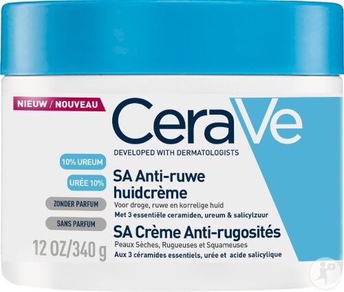 CeraVe Crème SA Anti-Rugosités – Exfoliërende Huidcrème (340ml)