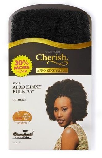 Cherish Afro Kinky Bulk – Natuurlijk Haar voor Krullend Haar (24")