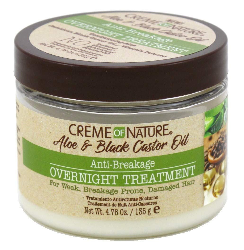 Creme Of Nature Overnight Treatment – Anti-Breakage voor Beschadigd Haar (135g)