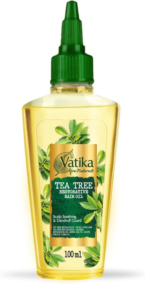 Dabur Vatika Tea Tree Haarolie – Herstel voor Droog Haar (100ml)