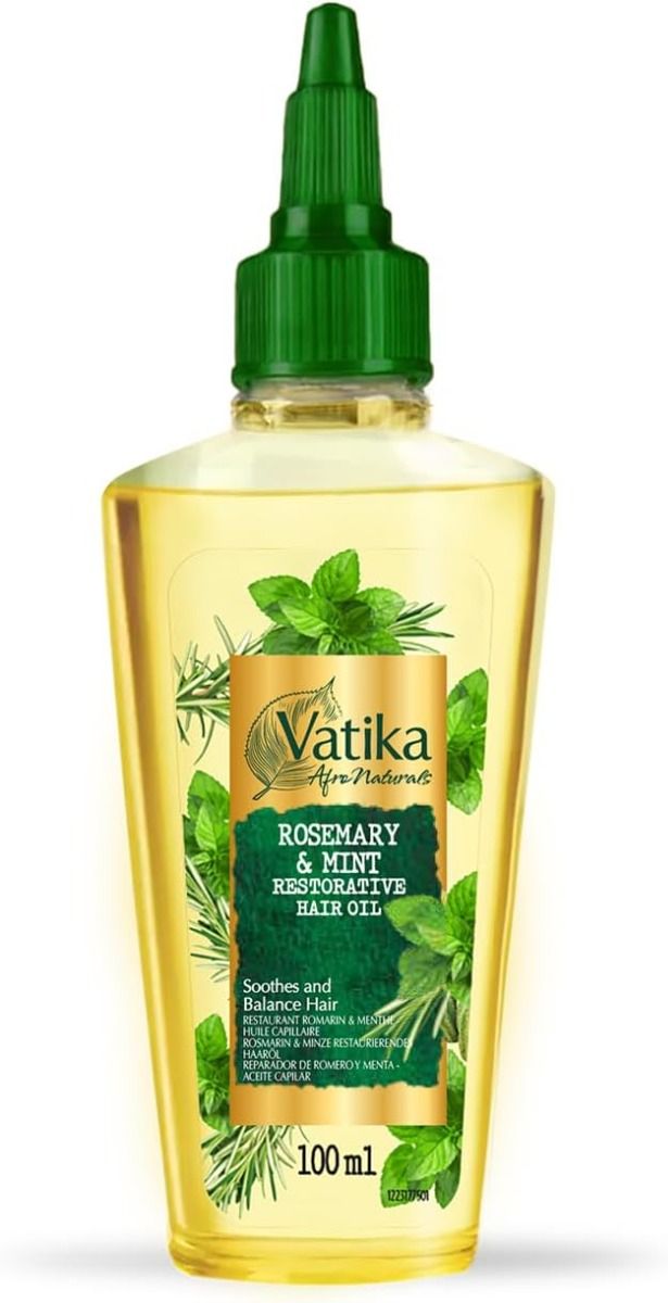 Dabur Vatika Haarolie – Herstellende Rosemary & Mint voor Alle Haartypen (100ml)