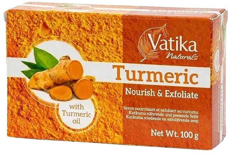 Dabur Vatika Turmeric Zeep – Voedende en Exfoliërende Zeep (100g)