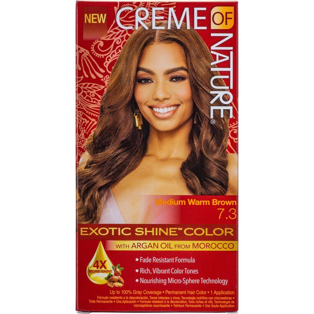 Creme of Nature Haarkleur – 100% Grijsdekking en Glans (7.3)